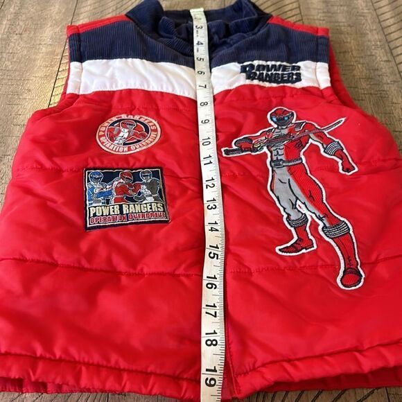 Power💥 Rangers! Go Go Power Rangers Patches! 🚀 Quilted Vest With Corduroy. - Picture 12 of 17